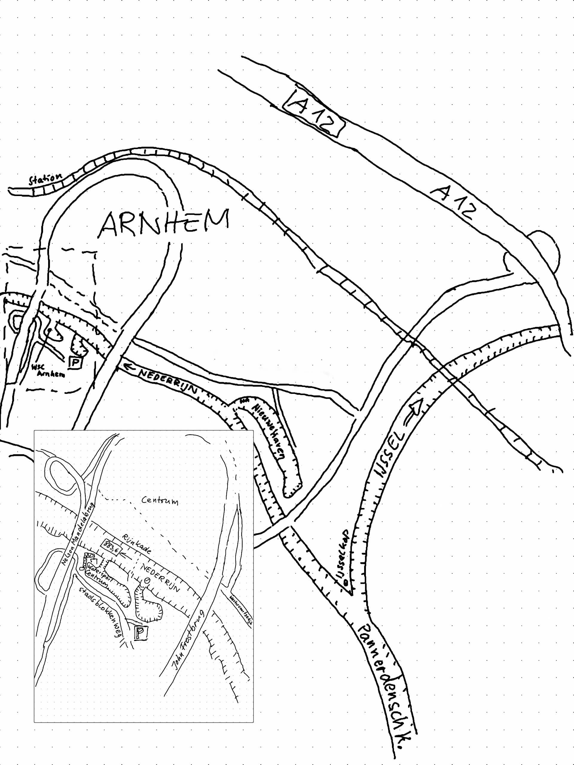 Hafenplan Arnhem.